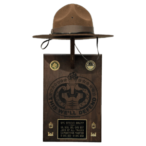 Drill Sergeant Hat Wall Mount